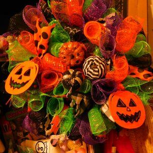 PUMPKIN HALLOWEEN WREATH